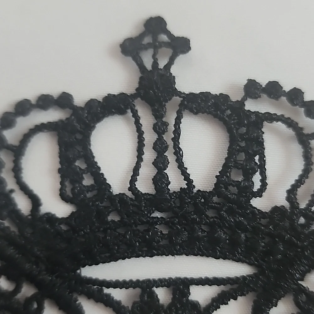 BNIP Crochet Lace Gothic Masquerade Black Mask